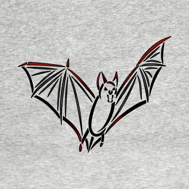 Bat Tribal Design by Alaina Williams